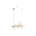 9028856 Висечка светилка ODILLIA LED 11XG9 Златен Метал и Опално Стакло Nova Luce 9028856 Висечка светилка ODILLIA LED 11XG9 Златен Метал и Опално Стакло Nova Luce